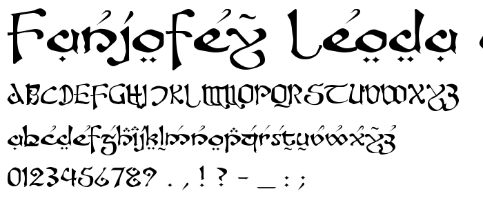 Fanjofey Leoda AH Regular font